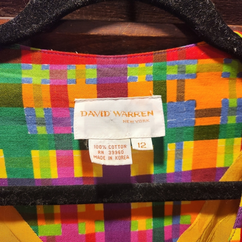 Vibrant Vintage Multicolor Women's Skirt Suit - Picture 2 of 8